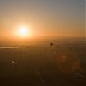 Hot Air Balloon Flight at Sunrise, Luxor, Egypt.