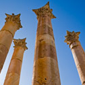 Columns of the Temple of Artemis, Jerash, Jordan.