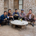 Workmen, Bingling Si, Lanzhou, China.