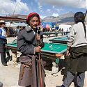 Tibetan cowboys, Damshung, Tibet.