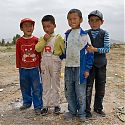 Local children, Dulan, Qinghai Province, Tibetan Plateau, China.