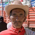 Tibetan cowboy, Damshung, Tibet.