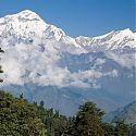 View of Dhaulagriri from Ghorapani, Jomsom Trek, Nepal.