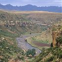 View whilst pony trekking, Malealea, Lesotho.