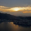Sunset, View from Sugar Loaf Mountain, Rio de Janeiro, Brazil.