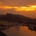 Sunset, View from Sugar Loaf Mountain, Rio de Janeiro, Brazil.
