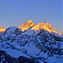 Sunset, Evereste from Gokyo Peak, Evereste Base Camp Trek, Nepal.