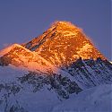 Sunset, View of Evereste from Kala Pattar, Evereste Base Camp Trek, Nepal.