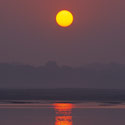 Sunrise on the Ganges, Varanasi, India.