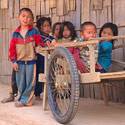 Children playing, Laos.