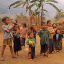 Children from the Hmong Tribe, near Louang Phabang, Laos.
