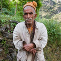 Nepalese man, Ghara, Jomsom Trek, Nepal.