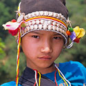 Girl from the Aka (Eko) Tribe, Nam Mat, Northern Laos.