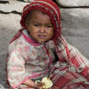 Young child, Kagbeni, Jomsom Trek, Nepal.