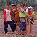 Children living near the Thai border, Laos.