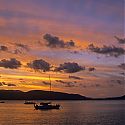 Sunset, View from Fitzroy Island, Great Barrier Reef, Queensland.