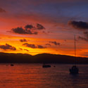 Sunset, View from Fitzroy Island, Great Barrier Reef, Queensland.