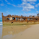Maheno Shipwreck, Frazer Island, Queensland, Australia.