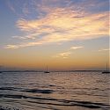 Sunset, Frazer Island, Queensland, Australia.