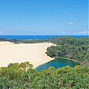 Lake Wabby, Frazer Island, Queensland, Australia.