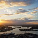 Sunset, The Harbour, Sydney, NSW, Australia.