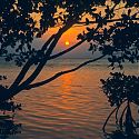Sunset, Caye Caulker, Belize.