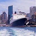 QE2, Sydney Harbour, NSW, Australia.