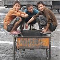 Chinese children, Gansu Province, China.