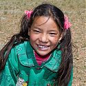 Tibetan child, near Damshung, Tibet.