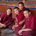 Monks, Tashilunpo Monastery, Shigatse, Tibet.
