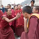 Monks Debating, Drepung Monastery, Lhasa, Tibet.
