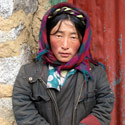 Tibetan girl, Drigung Valley, near Lhasa, Tibet.