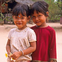 Cambodian girls, The Temples of Angkor, Cambodia.