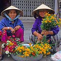 Market traders, Hoi An, Vietnam.