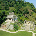 View from the Temple of the Cross, Palenque (AD 600-700), Mexico.